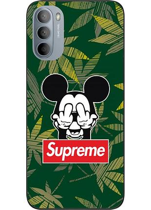 Оригинальный чехол epik для motorola moto g31 с картинкой микки supreme
