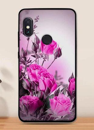 Оригінальний чохол накладка для xiaomi redmi note 5 з картинкою рожеві троянди