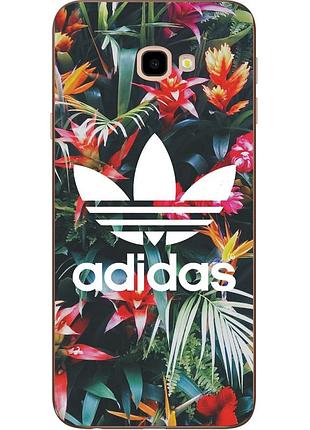 Оригінальний чохол накладка для samsung galaxy j4 plus 2018 з картинкою adidas