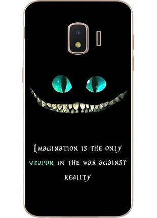 Оригинальный tpu чехол с картинкой для samsung j2 core j260 galaxy 2018 улыбка чеширского кота