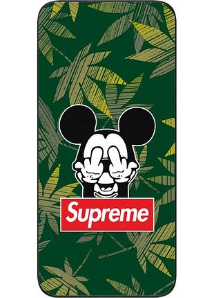 Силиконовый чехол для huawei p40 lite с картинкой микки supreme