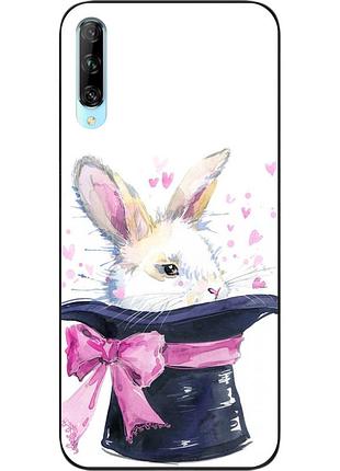 Чехол силиконовый для huawei p smart pro с картинкой кролик