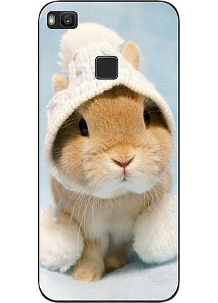 Силиконовый чехол бампер для huawei p9 lite с картинкой зайка