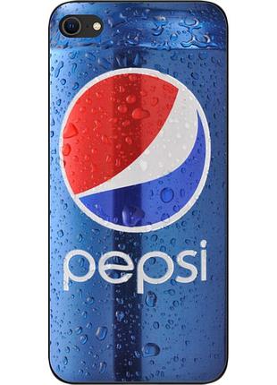 Силиконовый чехол для iphone 7 с картинкой pepsi