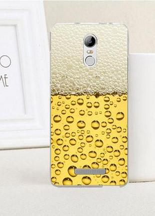 Силіконовий чохол накладка для xiaomi redmi note 3 з картинкою пиво