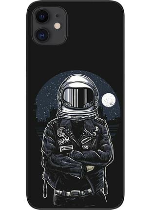 Силиконовый чехол для iphone 11 с картинкой космонавт и луна