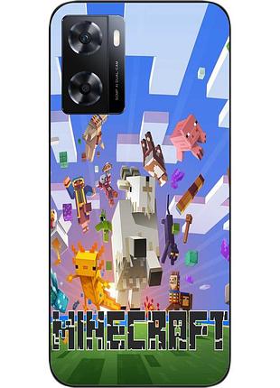 Оригинальный чехол для oppo a57s с картинкой майнкрафт