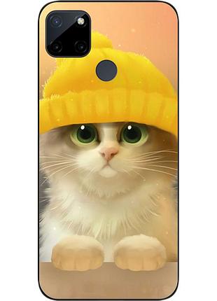 Силіконовий чохол для realme c21y/c25y з картинкою кіт