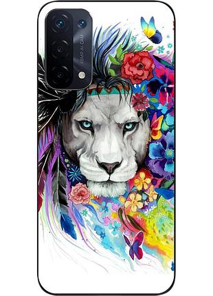 Силиконовый чехол epik для oppo a54 5g с картинкой лев