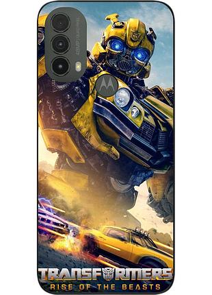Силіконовий чохол epik для motorola moto e40 з картинкою бамблбі трансформери