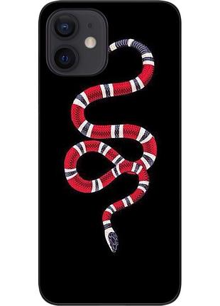 Силіконовий чохол для iphone 12 mini з картинкою змія