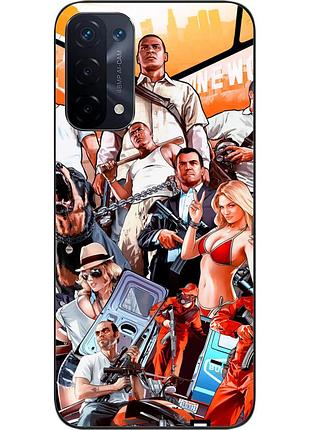 Силиконовый чехол epik для oppo a54 5g с картинкой игра gta