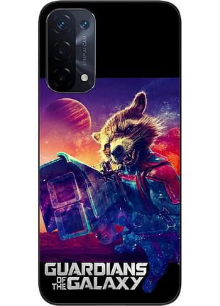Силиконовый чехол epik для oppo a54 5g с картинкой реактивный енот