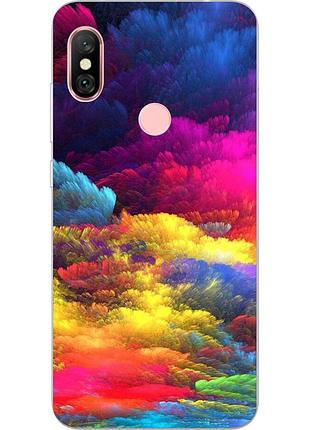 Оригинальный tpu чехол с картинкой для xiaomi redmi note 6 pro сказочное небо