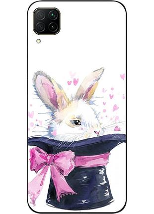 Чехол силиконовый для huawei p40 lite с картинкой кролик