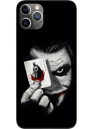 Силиконовый чехол для iphone 11 pro с картинкой джокер с картой
