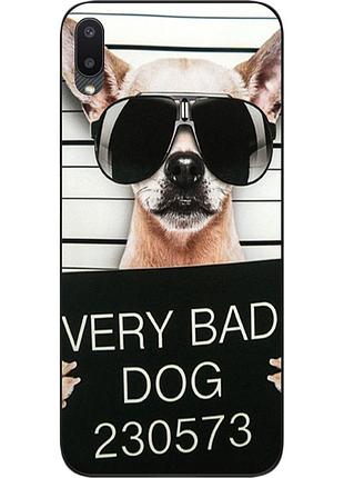 Чохол силіконовий для samsung a02 galaxy a022 з картинкою bad dog