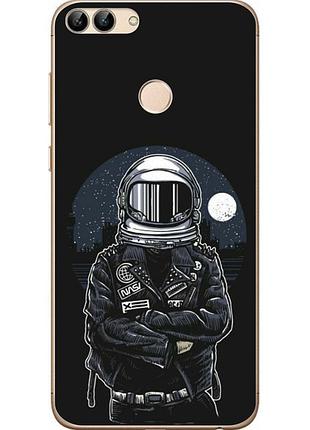 Силіконовий чохол для huawei p smart з картинкою астронавт