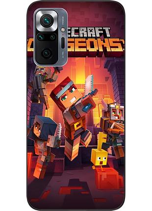 Силіконовий чохол з картинкою для xiaomi redmi note 10 pro гра майнкрафт
