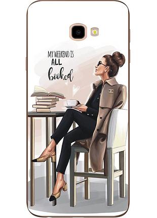 Оригінальний бампер з картинкою для samsung galaxy j4 plus 2018 дівчина