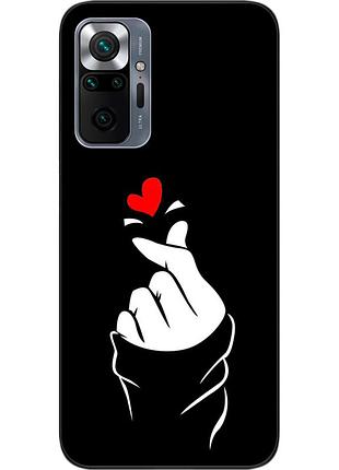 Силіконовий чохол для xiaomi redmi note 10 pro з картинкою рука