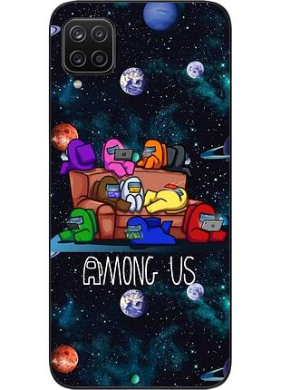 Силіконовий чохол для samsung a12 galaxy a125f з картинкою among us команда
