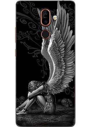 Силіконовий чохол для nokia 7 plus з картинкою ангел