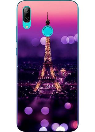 Чехол силиконовый для xiaomi mi play с картинкой париж ночью