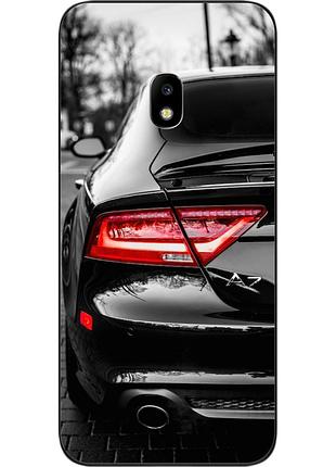 Чехол силиконовый для samsung j7 2017 galaxy j730 с картинкой машина