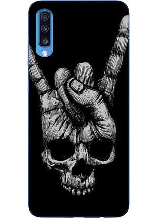 Бампер силіконовий чохол для samsung a70 2019 galaxy a705f з картинкою рука