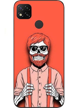 Оригінальний чохол для xiaomi redmi 9c з картинкою скелет