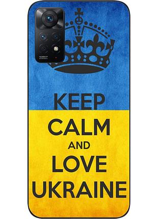 Силиконовый чехол для xiaomi redmi note 11 pro с картинкой keep calm