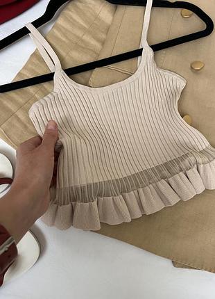 Топ в рубчик на брителях pinko. 3