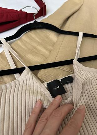 Топ в рубчик на брителях pinko. 4