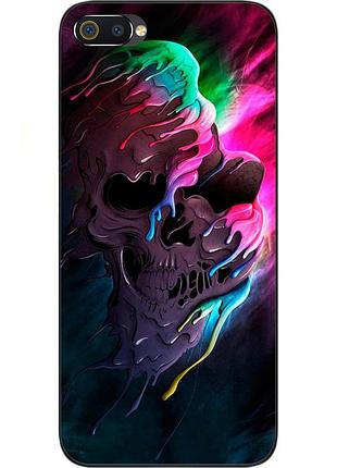 Чохол силіконовий для realme c2 з картинкою череп
