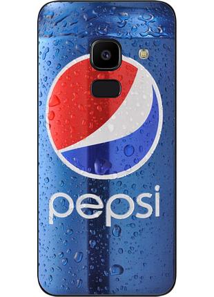 Силиконовый чехол для samsung j6 2018 galaxy j600 с картинкой pepsi