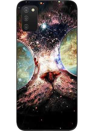Оригинальный чехол для samsung a03s galaxy a037 с картинкой космокот