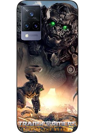 Силиконовый чехол epik для vivo v21 с картинкой эйплинк трансформеры звероботы