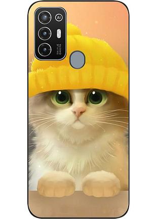 Силіконовий чохол для zte blade a52 з картинкою кіт