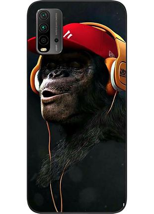 Оригинальный чехол для xiaomi redmi 9t с картинкой шимпанзе