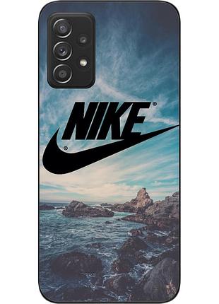 Силіконовий чохол для samsung a52 galaxy a525f з картинкою логотип nike