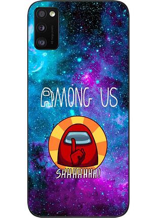 Силиконовый чехол с картинкой для samsung a41 galaxy a415f among us найди меня