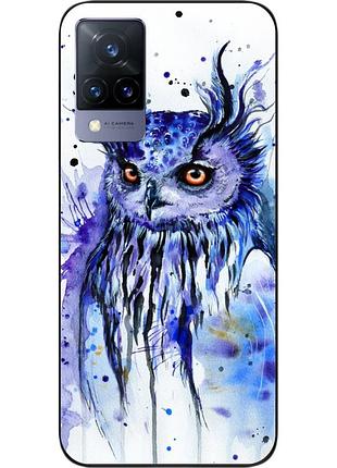Силиконовый чехол epik для vivo v21 с картинкой сова акварель