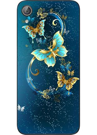 Чехол силиконовый для huawei y6 ii с картинкой бабочки