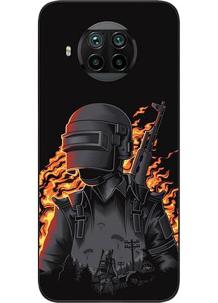 Силиконовый чехол для xiaomi mi 10t lite с картинкой pubg