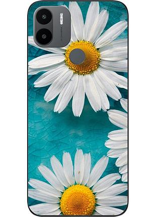 Силиконовый чехол для xiaomi redmi a1 plus с картинкой ромашки