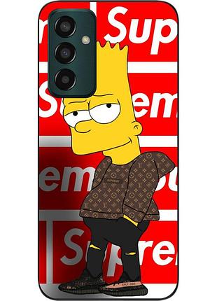 Оригинальный чехол для samsung m13 galaxy m135f с картинкой барт симпсон