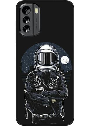 Силиконовый чехол бампер epik для nokia g60 с картинкой космонавт и луна