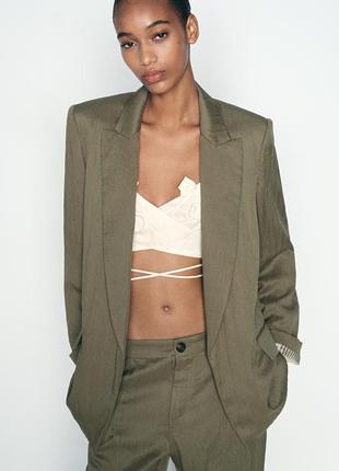 Блейзер , піджак zara , хакі