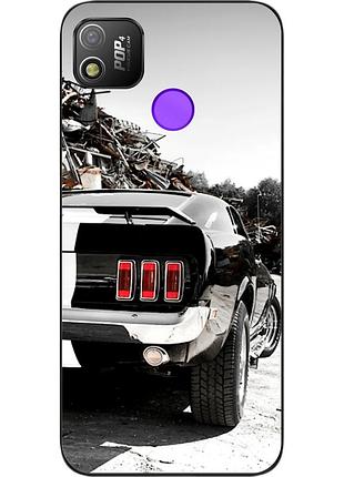 Чохол силіконовий для tecno pop 4 з картинкою машина